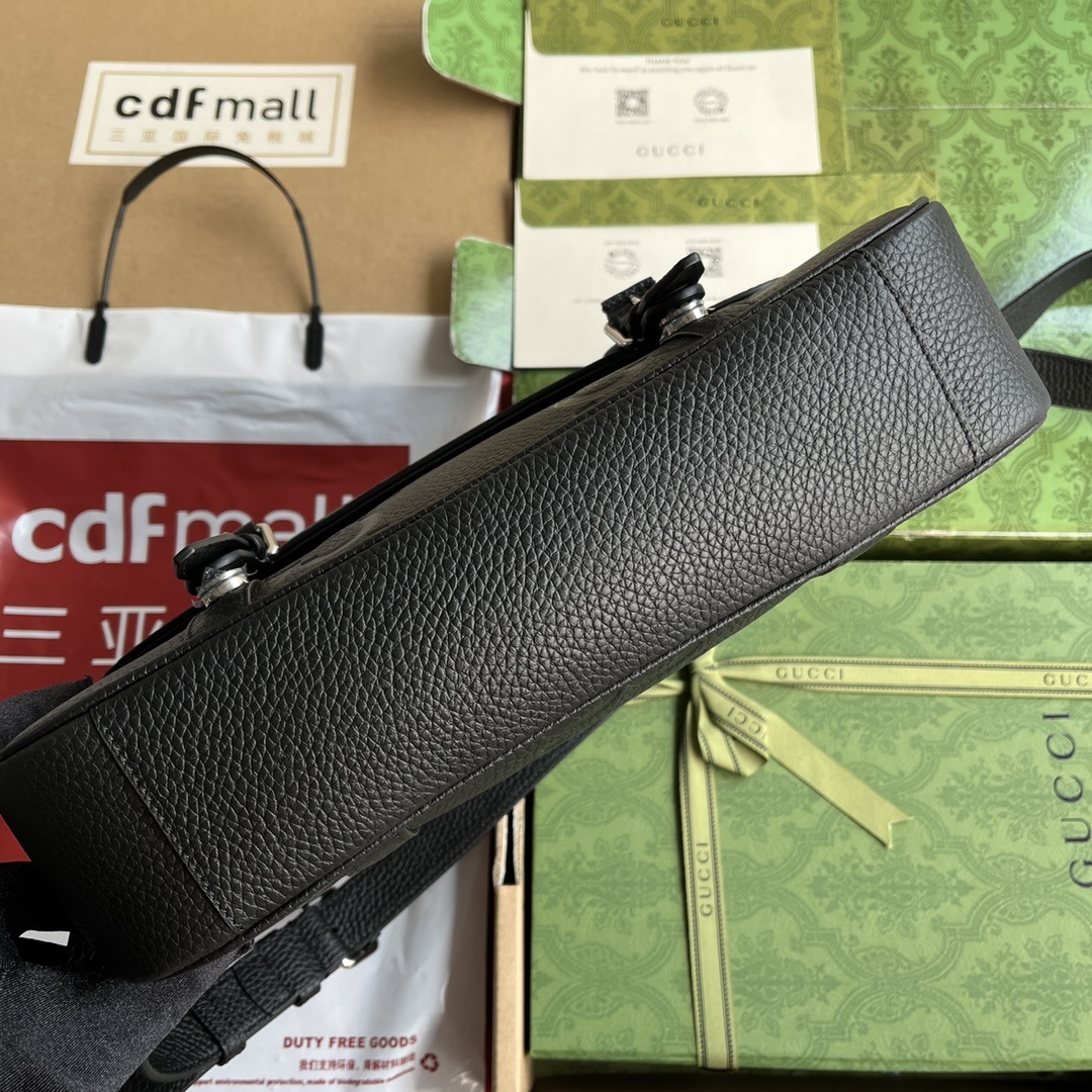 配置专柜包装超级双G中号邮差包127,500760234AABY01000Gucci经典设计以多种自然原