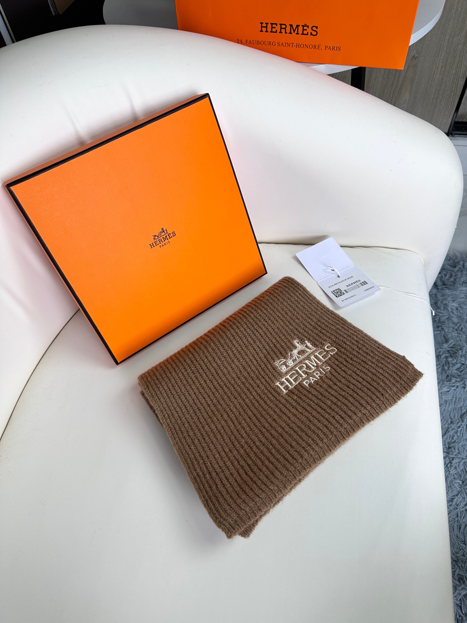 Hermès 爱马仕2023官网最新款男女针织围巾