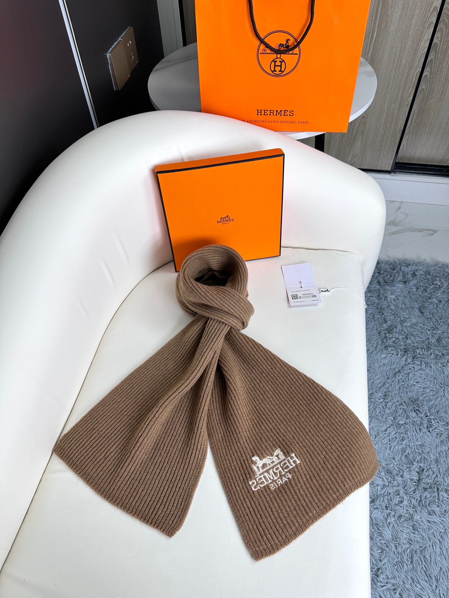 Hermès 爱马仕2023官网最新款男女针织围巾