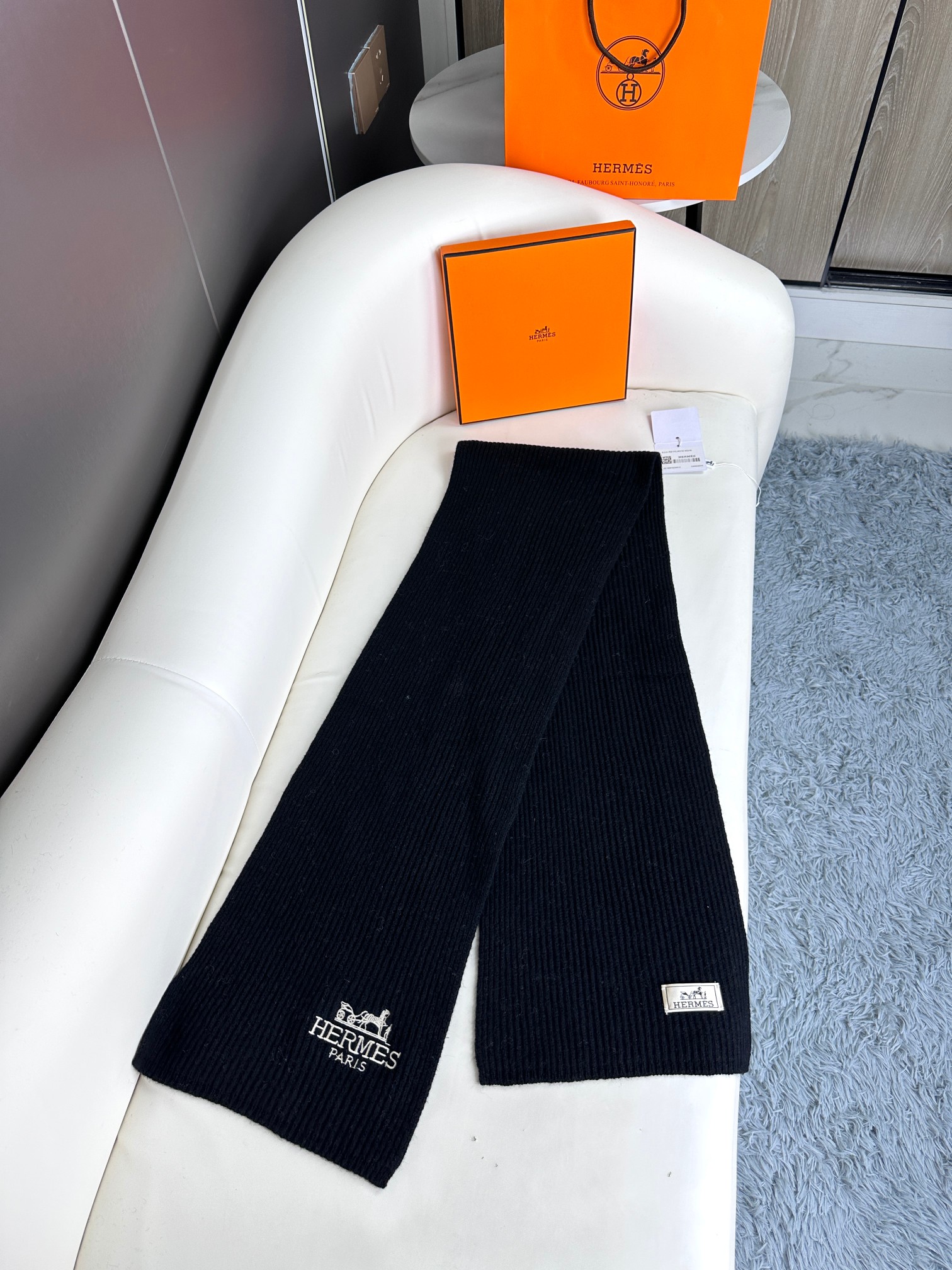 Hermès 爱马仕2023官网最新款男女针织围巾