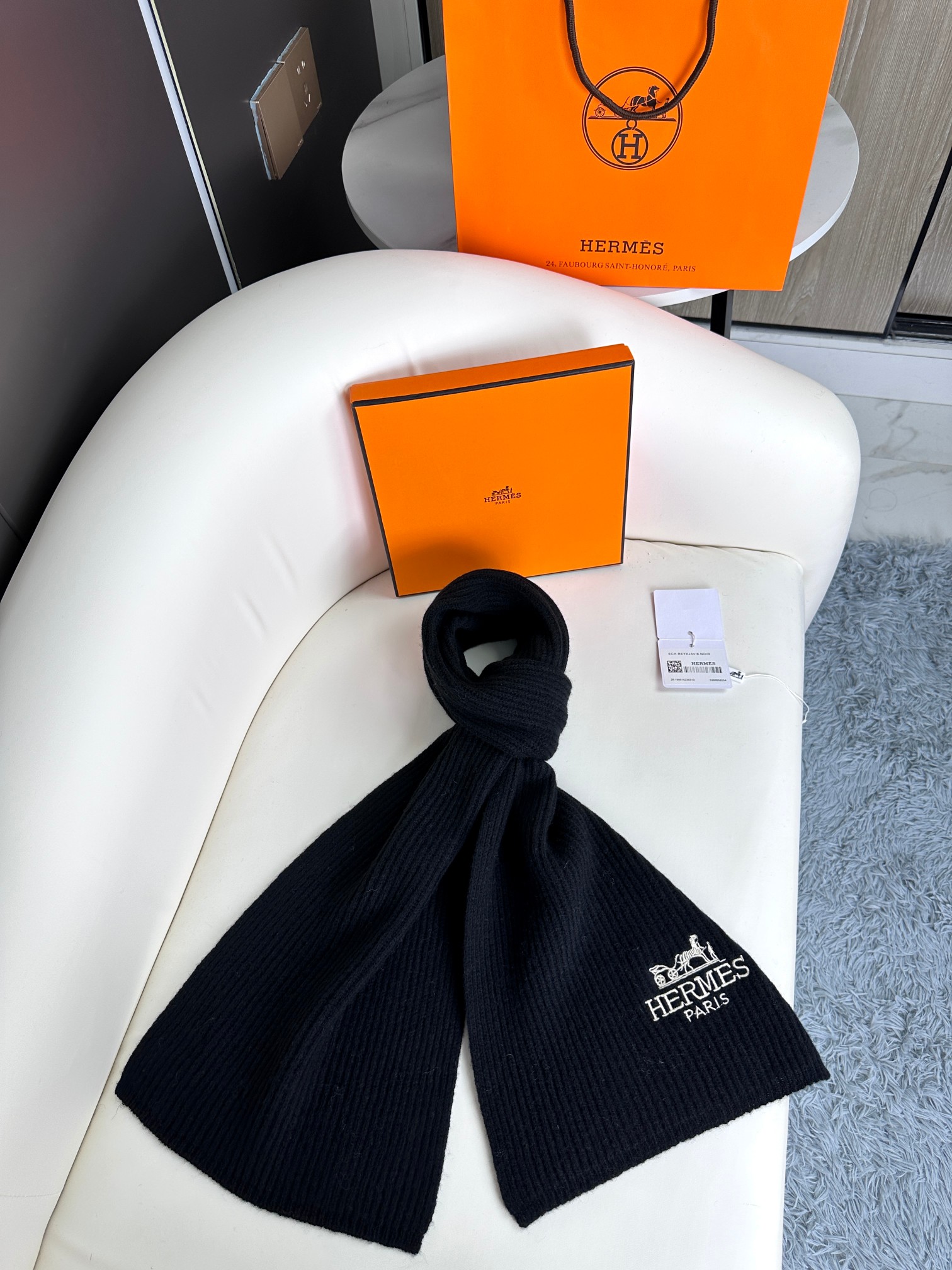 Hermès 爱马仕2023官网最新款男女针织围巾