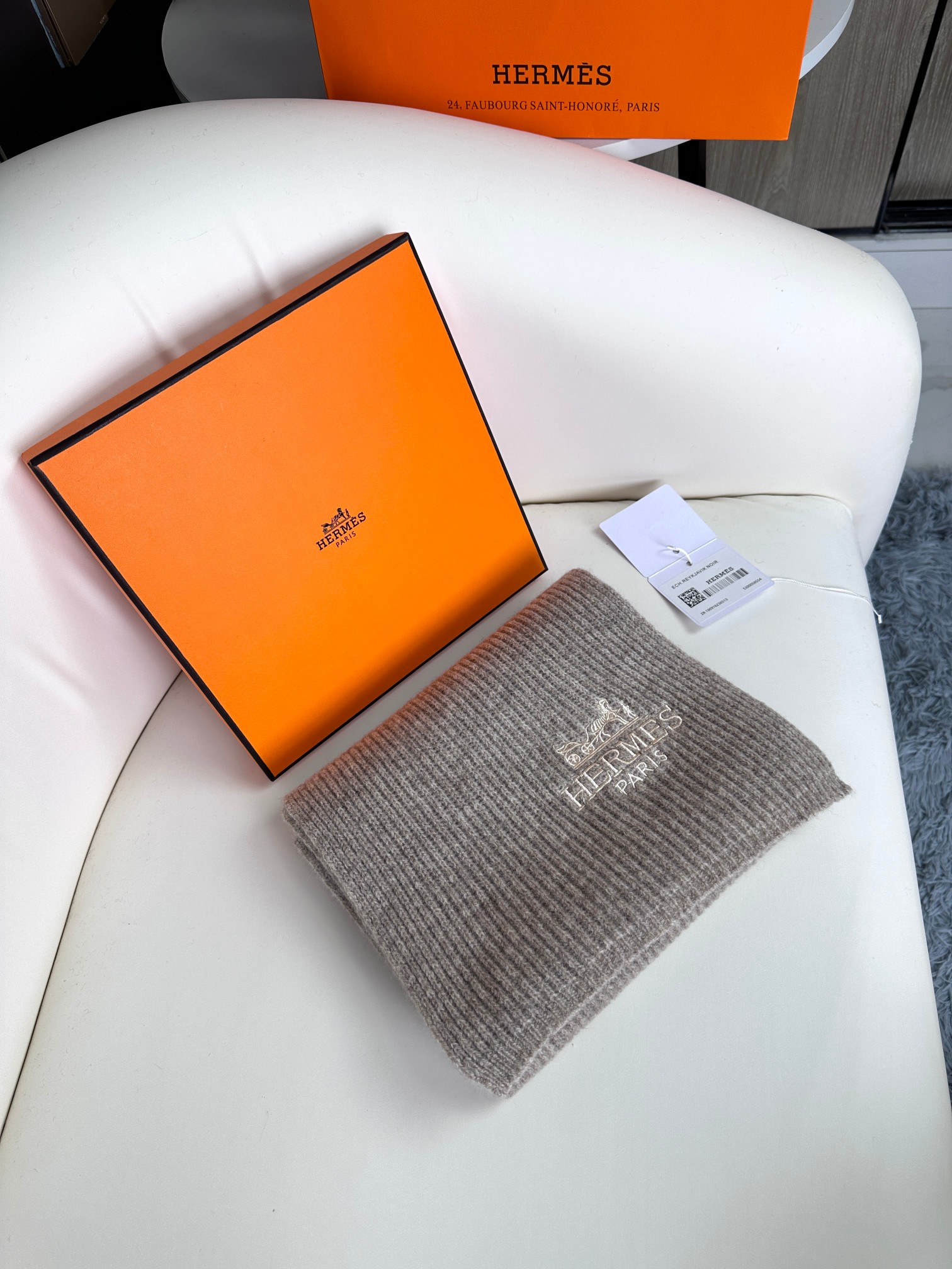 Hermès 爱马仕2023官网最新款男女针织围巾