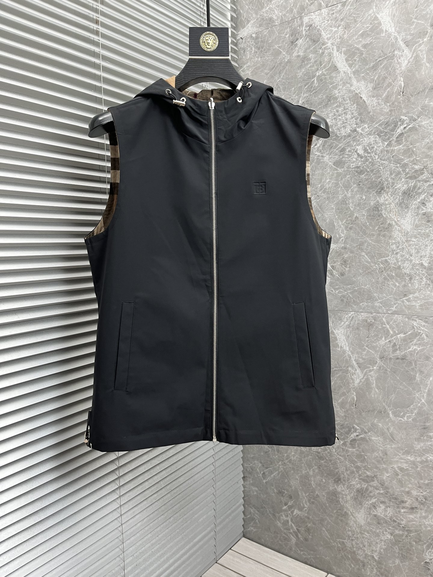 Burberry Clothing Coats & Jackets Waistcoat Lattice Fall/Winter Collection Hooded Top