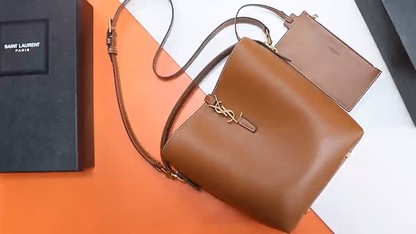 Yves Saint Laurent Handbags Bucket Bags Tote Bags Calfskin Cowhide