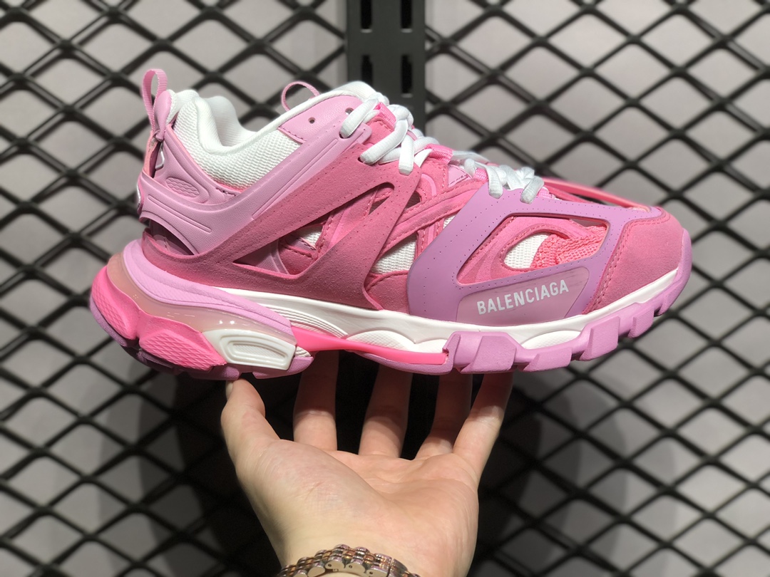 Zapatos de concepto para exteriores Balenciaga Track, con parte superior empalmada, malla metálica en los costados y de…