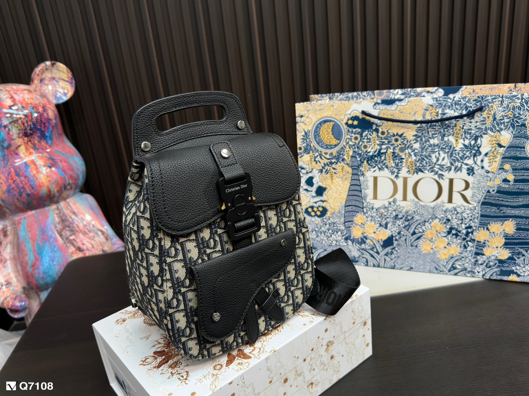 Dior Sacs Ceintures & Bananes Sacs À Bandoulière & À Épaule 1: 1 réplique en gros
 Broderie de fleurs Unisexe Toile