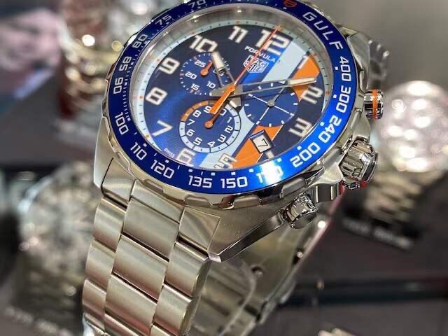 Tag Heuer Formula 1 Gulf Edition Quartz Men's Steel Bracelet Watch