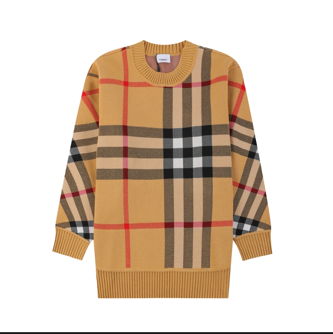 BBR Burberry*2024AW Suéter nuevo de otoño/invierno, con el clásico patrón de cuadros tejido y teñido a medida, detalles…