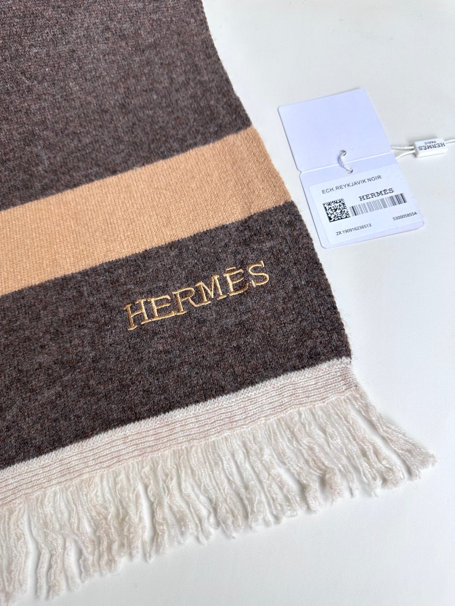 Hermes爱马仕 2023新款 羊绒针织围巾