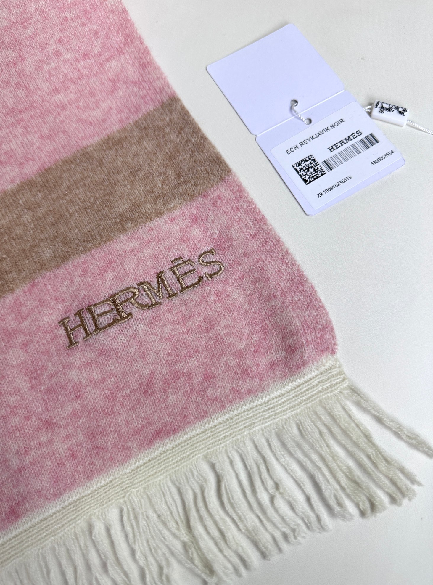 Hermes爱马仕 2023新款 羊绒针织围巾
