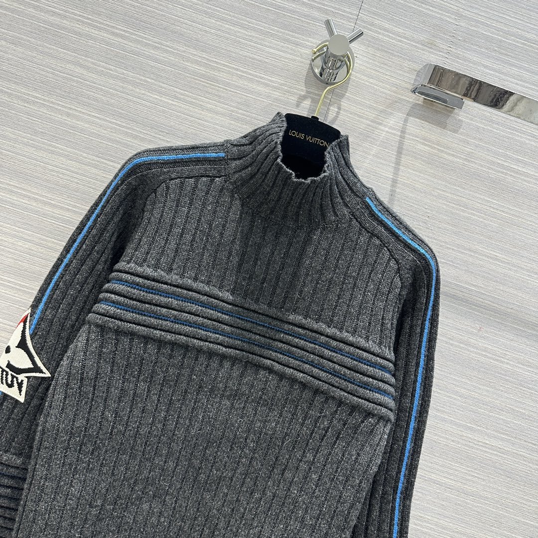 独家首发️爆单推荐️LouisVui*ton23秋冬SKI滑雪系列新品针织毛衣原版定制MONOGRAM袖