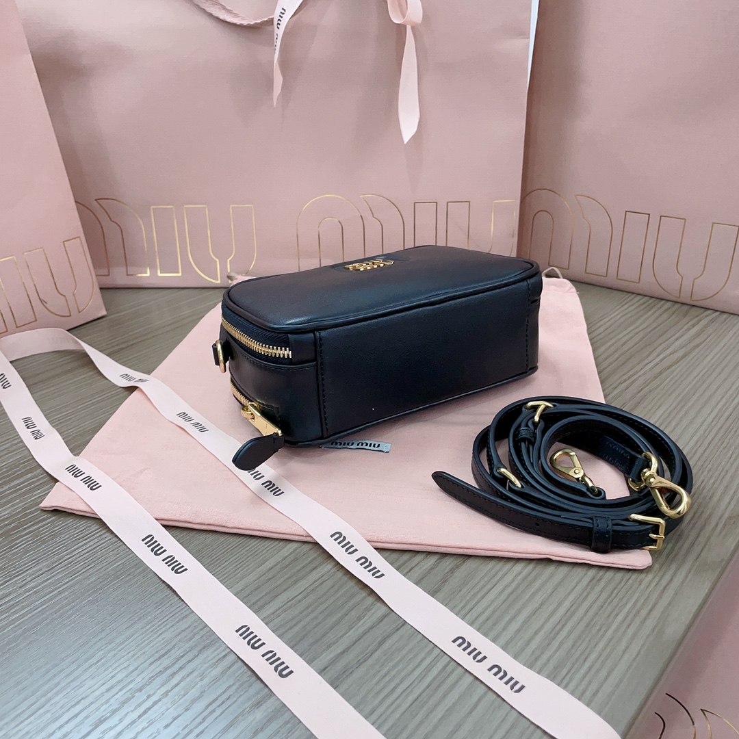 Miu Miu Lunch Box Bag: Top Calf Leather, Dual Zipper, & Adjustable Strap 5 i1698555169 8343 3