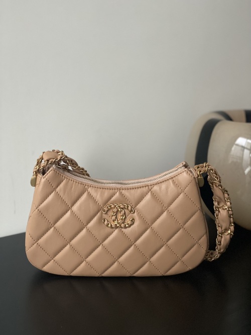 Chanel 23K Shoulder Bag, Apricot Small Size, Chain Strap, Luxurious Design 1 Chanel 23K Shoulder Bag, Apricot Small Size, Chain Strap, Luxurious Design