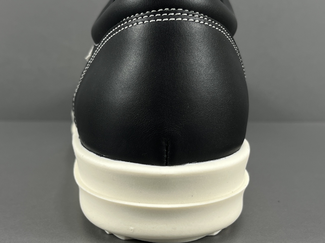 OG版RO万斯黑白色麂皮RlCKOWENS绒面皮革时尚板鞋男女同款货号RU02B897尺码39-45