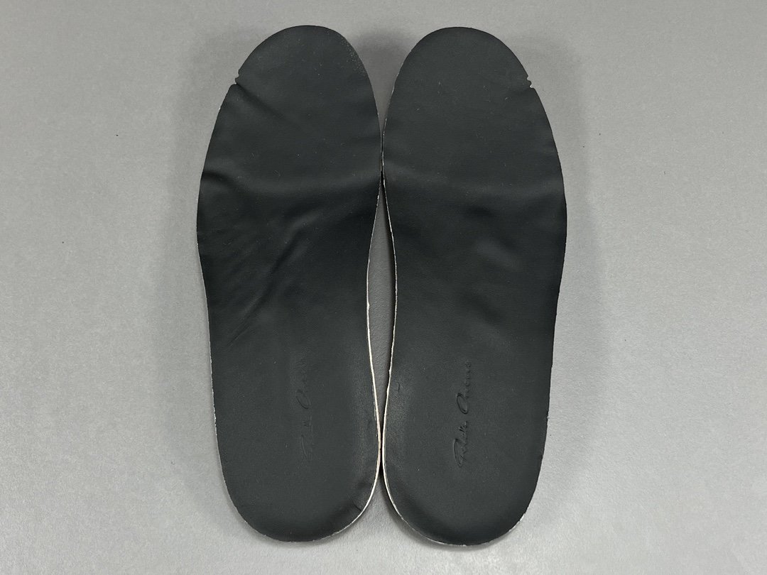 OG版RO万斯黑白色RlCKOWENS绒面皮革时尚板鞋男女同款货号RU01C4897LVSLPO-911
