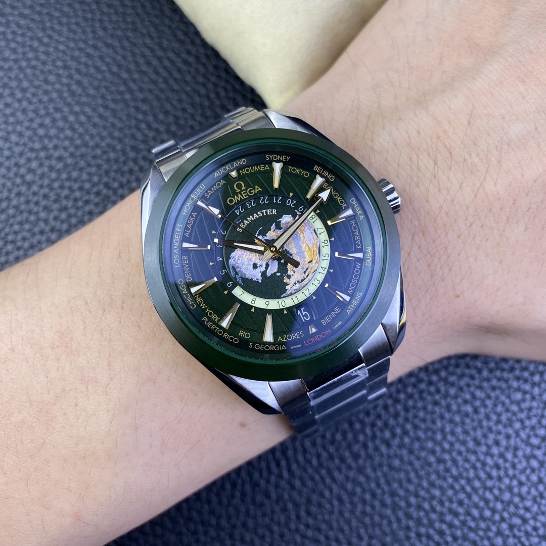 [OMEGA Watches]VS new product Omega Ceramic Green World Time