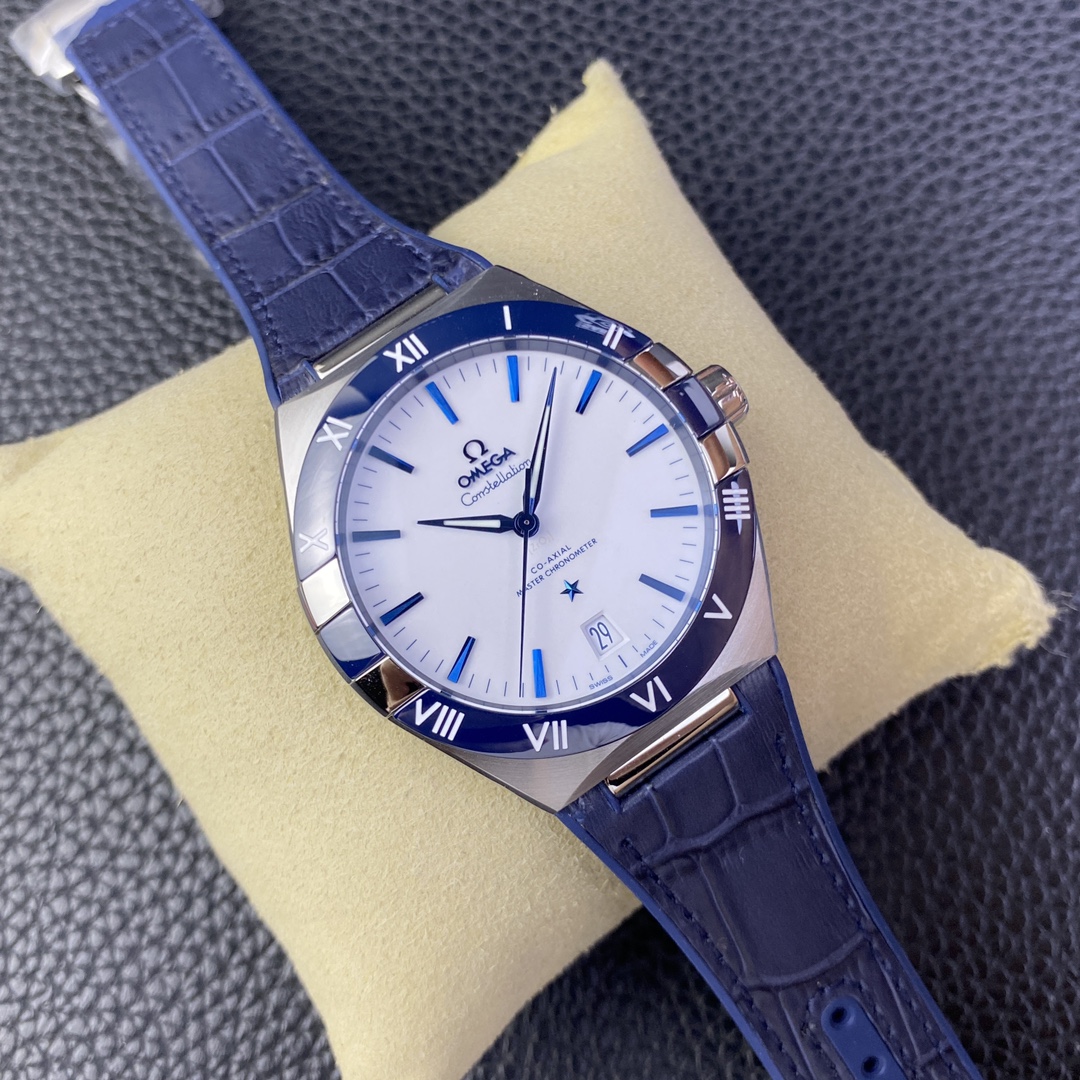 [OMEGA Watches]VS Omega 5th generation constellation new blue and white VS Ome