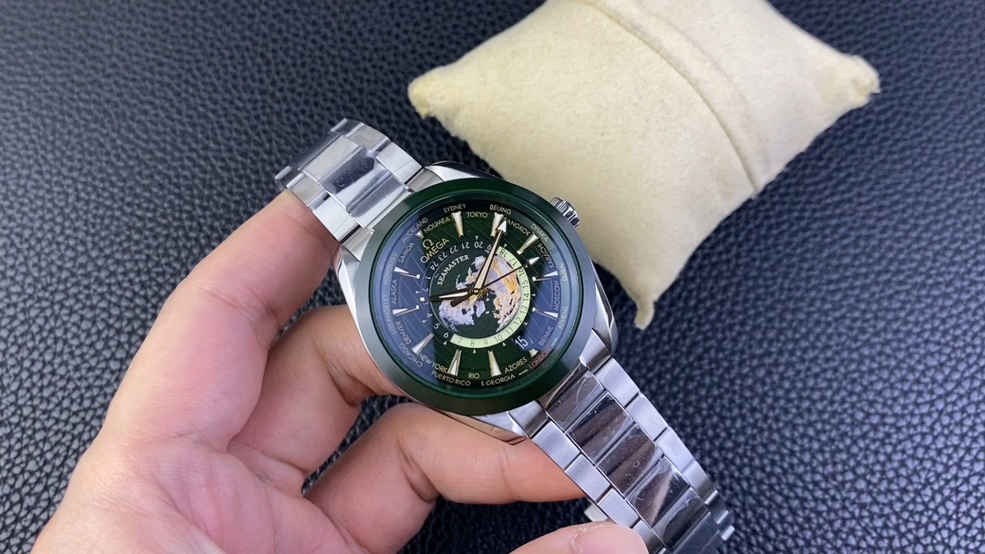 [OMEGA Watches]VS new product Omega Ceramic Green World Time Equipped with 893