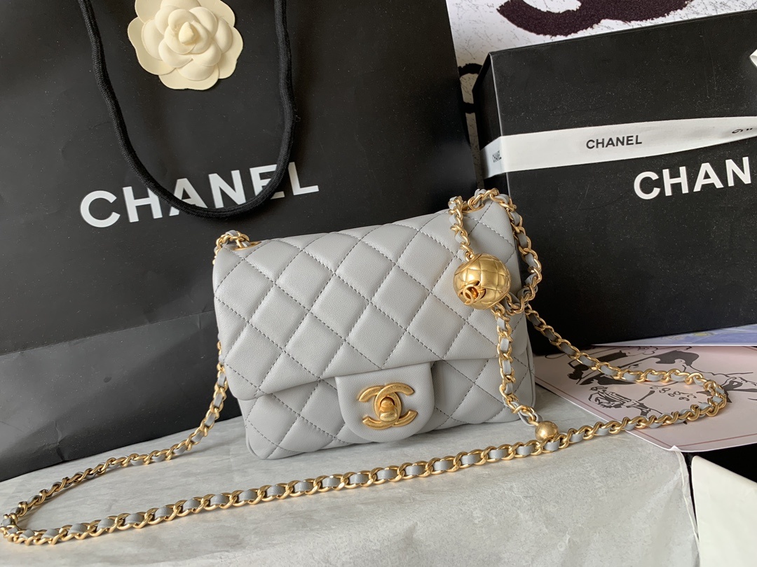 顶级货_法国高端定制品Chane1AS1786#ClassicBag#2020年专柜最新CF金珠系列真的