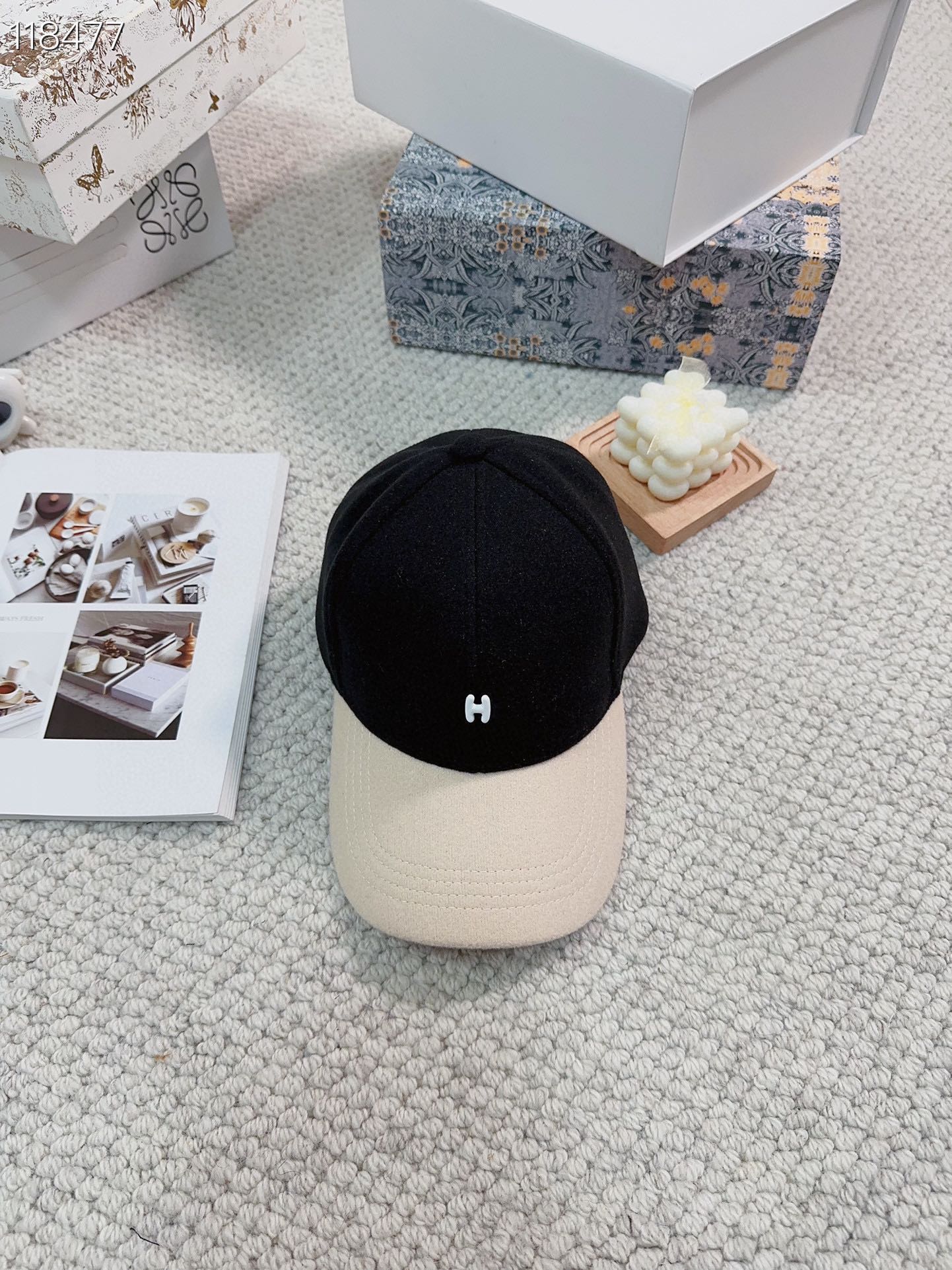 Cheap High Quality Replica
 Hermes Hats Baseball Cap Black White Unisex Fall/Winter Collection Fashion