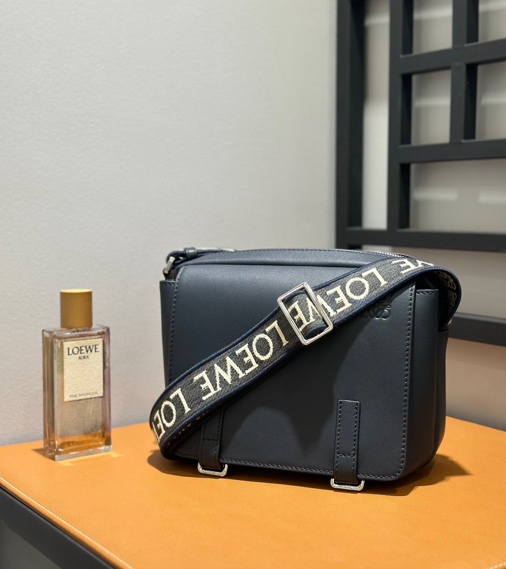 Loewe Napa Leather Messenger Bag with Letter Strap - Stylish & Comfortable 4 i1698737772 2569 2