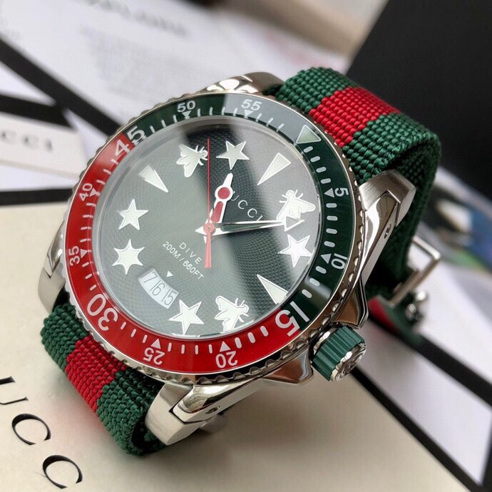 Gucci 经典水鬼款 男士石英腕表gucci,包,男,手表 9