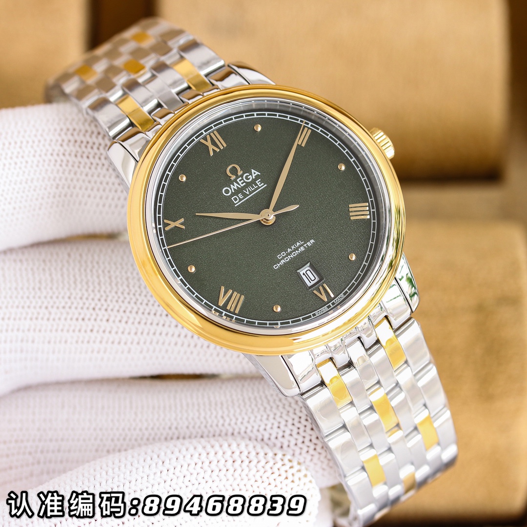 -白壳530金550钢带加30
欧米茄-碟飞系列-男士腕表！台湾V厂正品开模，👏字面与正品一致采用太阳纹，弧面时刻丁👏玻璃升级为高清拱型双卜蓝宝石玻璃（显示更清晰，防刮花）👏钢带背面亦同步原装带有激光商品批号！历时9个月多次纠正升级，打造1:1壳型，力求完美！直径39.5mm。👏!款式采用原装西铁城8215®机芯，每小时振频28800次，零返修®质量✅款式搭配意大利牛皮让手腕更贴合舒适🗣表带带身/表扣上面刻有“OMEGA”经典标志，大方富有档次。实物拍摄🔰请认准细节！