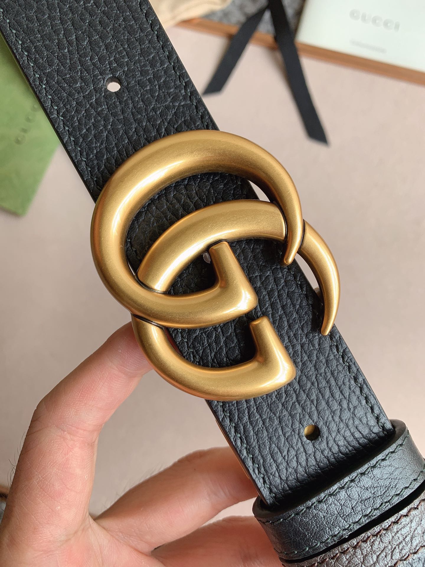  双G专柜货 正版开模 原版面料 宽3.7cm 顶级做工 原单品质 高端商务休闲款 简约百搭