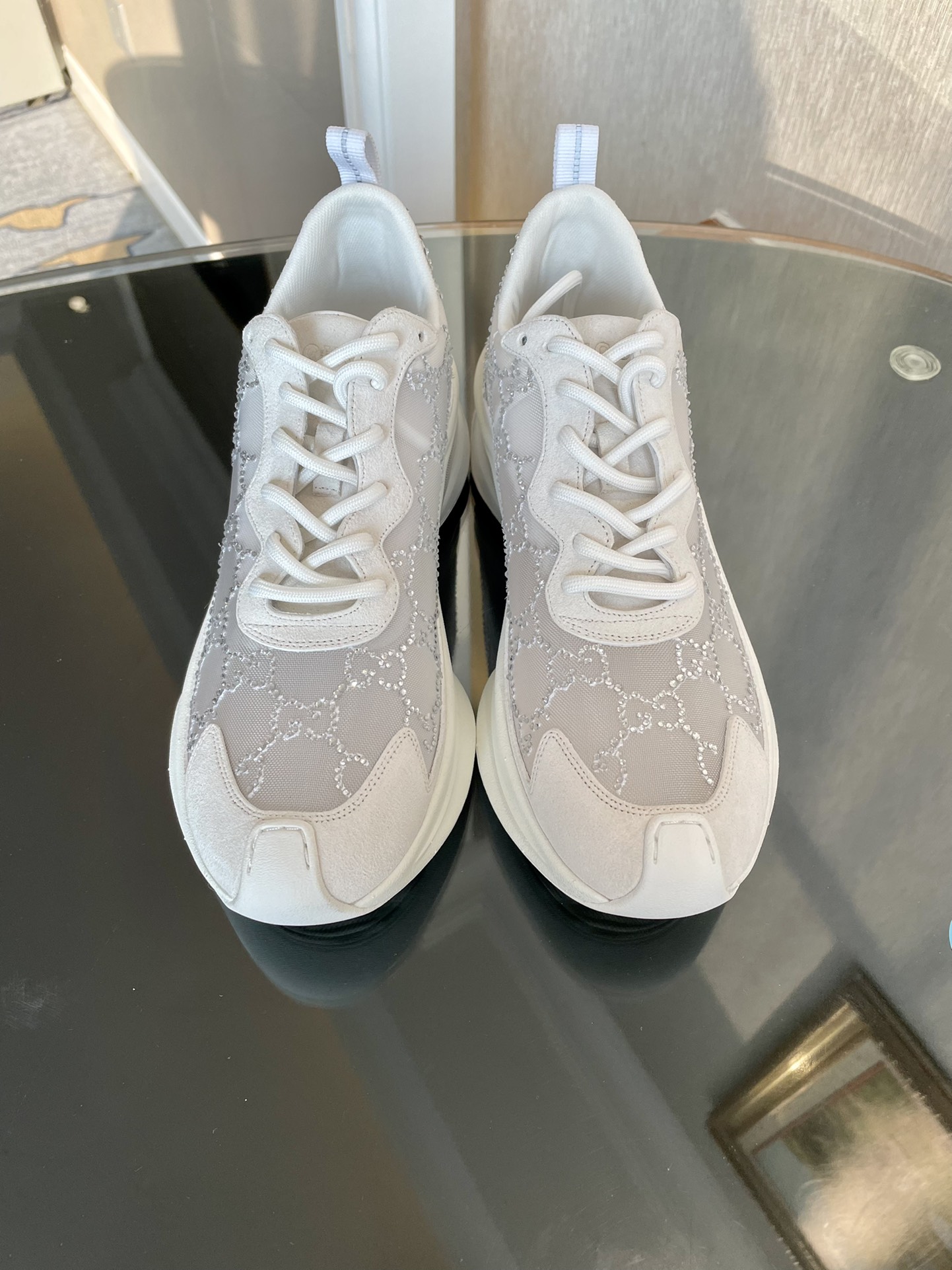 GUCCI Ripple ダッドスニーカー 春の新作 ペアモデル ウェーブタyre底+5cmヒールアップ トップクラス代購バージョン
