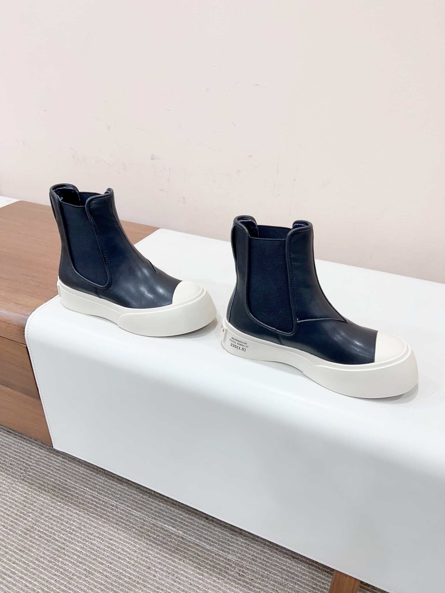 2023 New Marni Chelsea Boots: Elastic Knit, Soft Leather, Original Soles, Best Value. - 图片 6