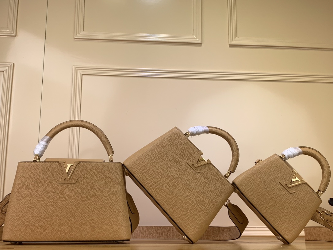 Louis Vuitton LV Capucines Bags Handbags Brown m59227