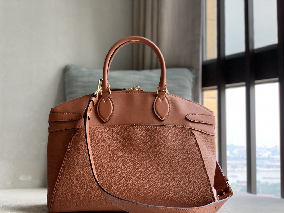 Louis Vuitton 23LV original on sale [Lock It MM handbag] M23061 22914 22925 brown