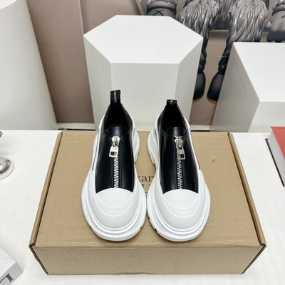 Alexander McQueen Casual Shoes Cowhide Rubber Sheepskin TPU Fall/Winter Collection Vintage Casual