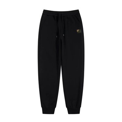 Loewe Clothing Pants & Trousers Black Embroidery Cotton Casual