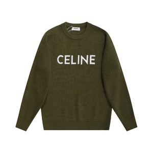 Celine 1:1 Clothing Sweatshirts Embroidery Rabbit Hair Wool Fall/Winter Collection