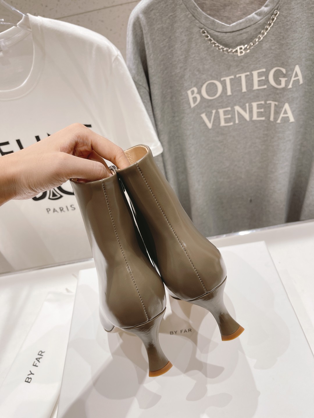 高版本出厂 🆕By Far 2025秋冬上新 气质款 全皮版 小猫跟 新款靴子 1:1 正品购入 小方头