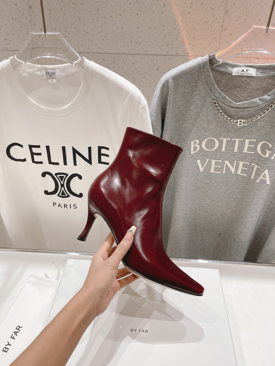 高版本出厂 🆕By Far 2025秋冬上新 气质款 全皮版 小猫跟 新款靴子 1:1 正品购入 小方头