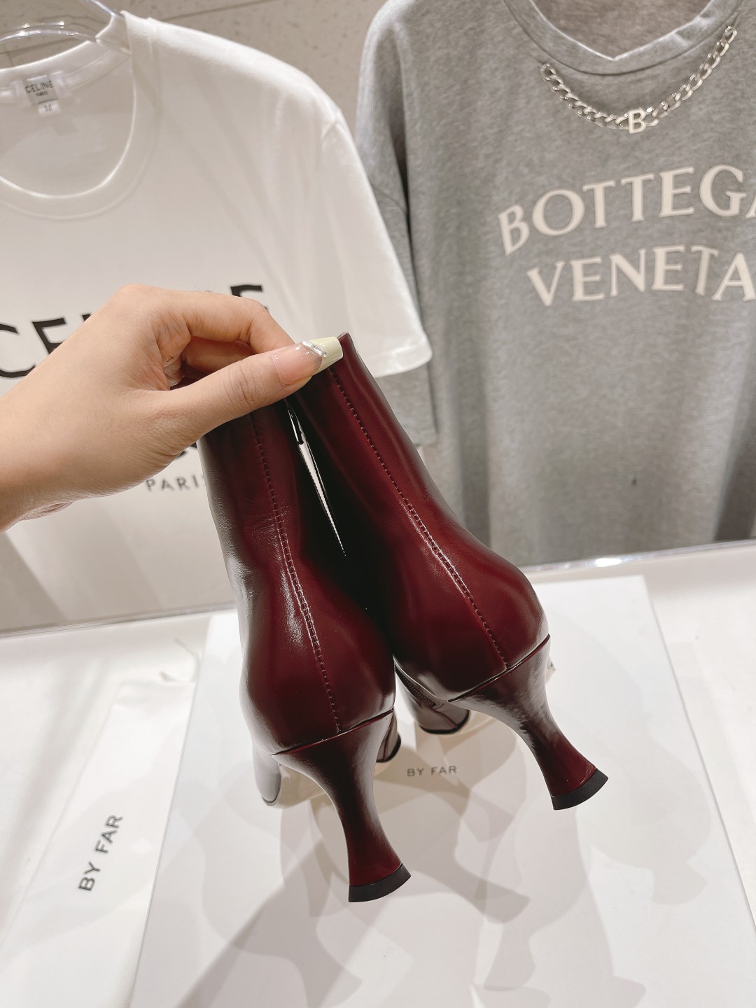高版本出厂 🆕By Far 2025秋冬上新 气质款 全皮版 小猫跟 新款靴子 1:1 正品购入 小方头