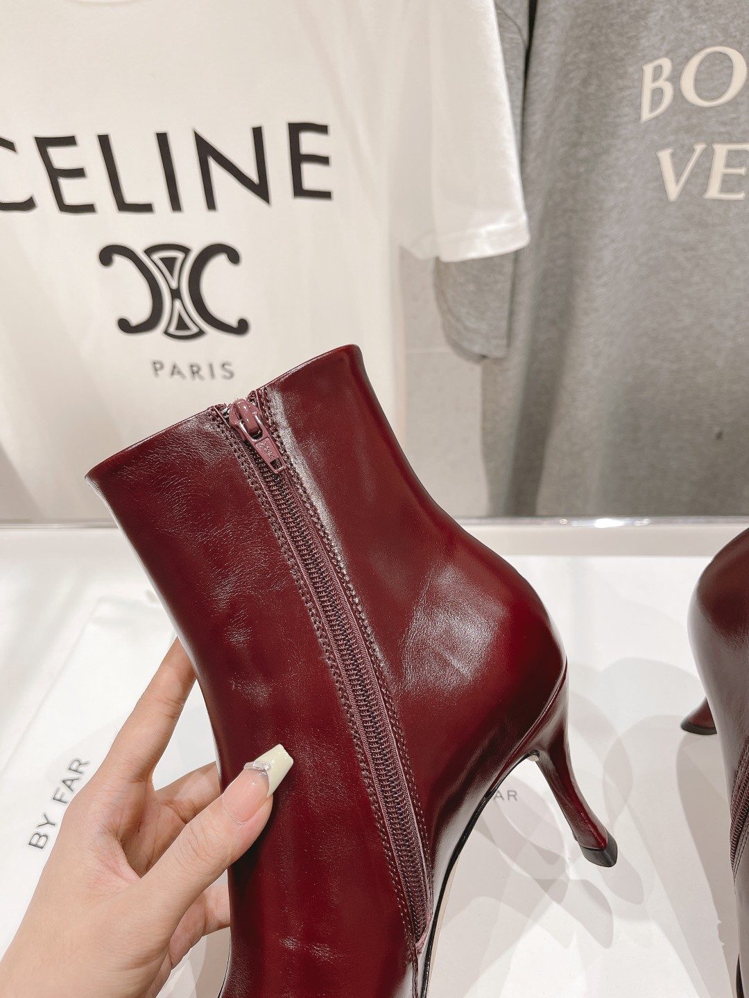 高版本出厂 🆕By Far 2025秋冬上新 气质款 全皮版 小猫跟 新款靴子 1:1 正品购入 小方头