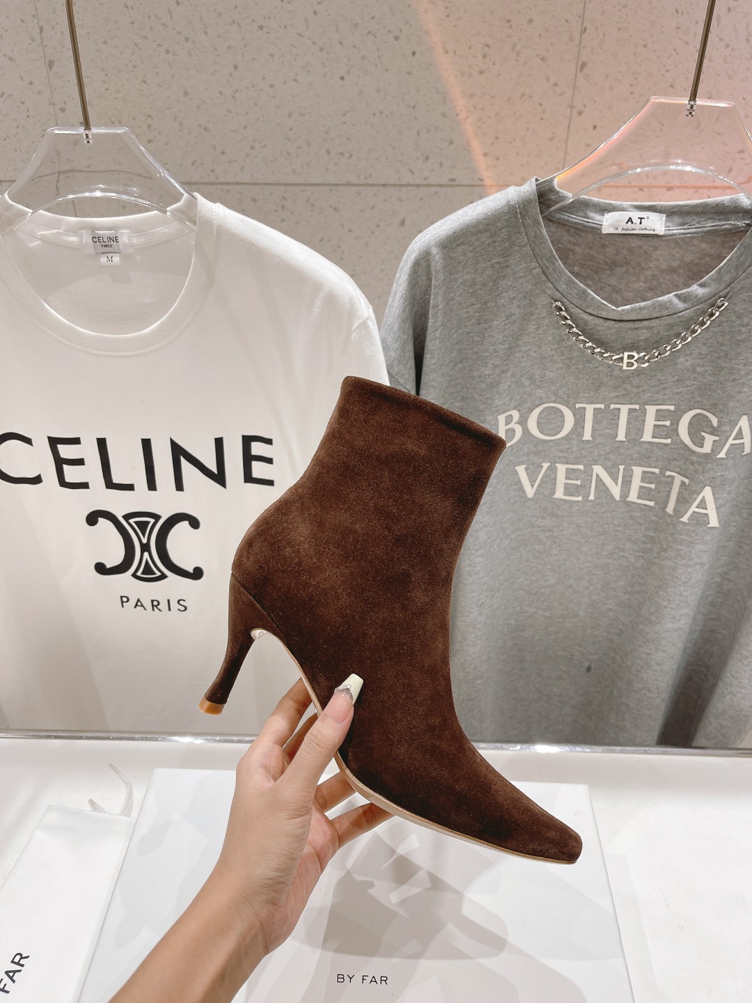 高版本出厂 🆕By Far 2025秋冬上新 气质款 全皮版 小猫跟 新款靴子 1:1 正品购入 小方头