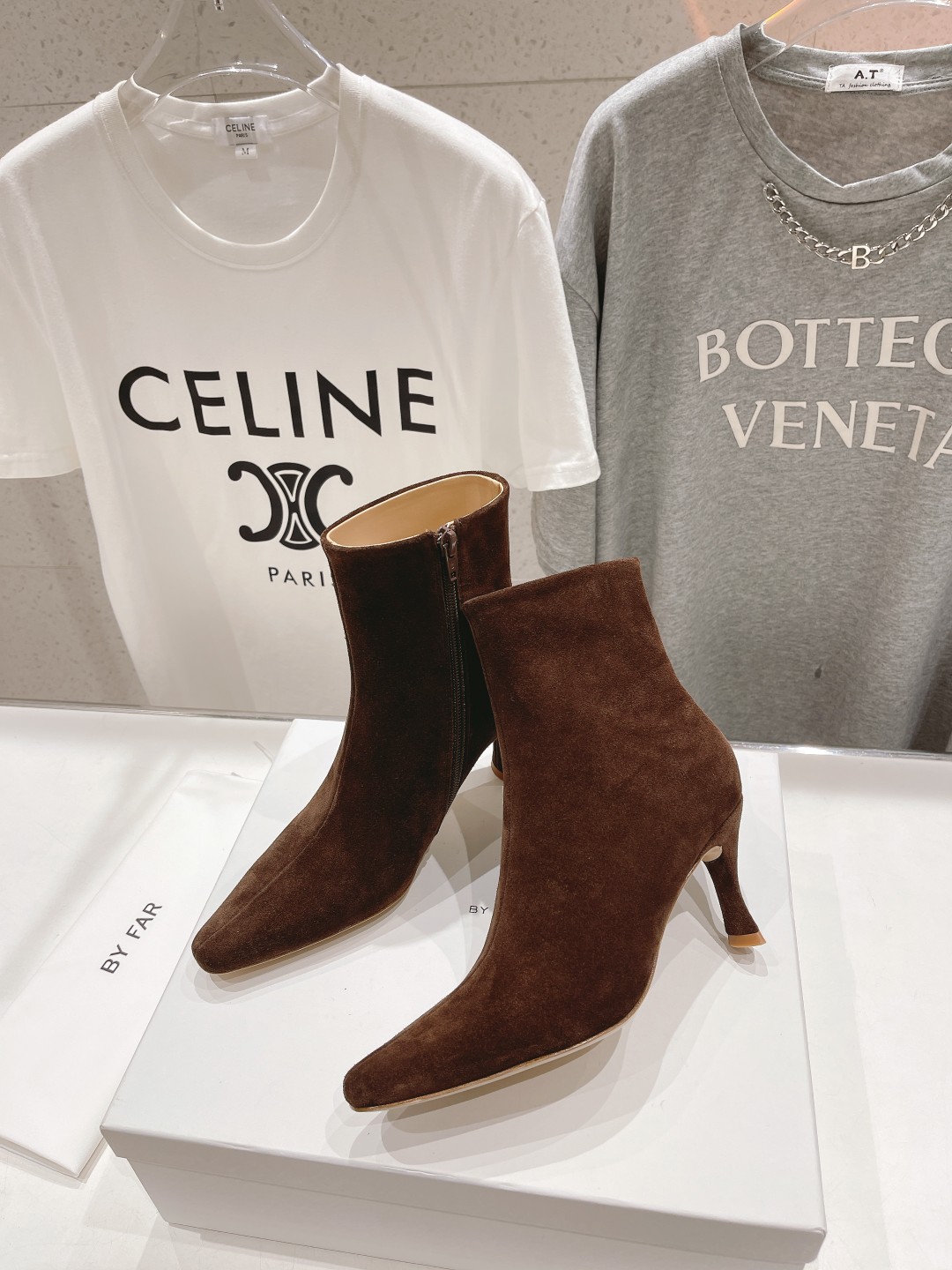 高版本出厂 🆕By Far 2025秋冬上新 气质款 全皮版 小猫跟 新款靴子 1:1 正品购入 小方头