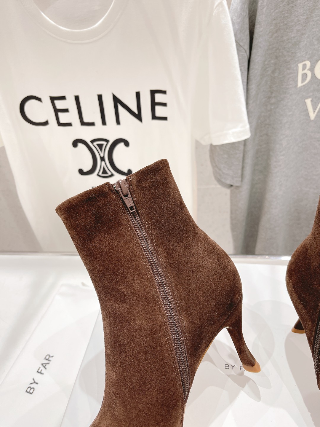 高版本出厂 🆕By Far 2025秋冬上新 气质款 全皮版 小猫跟 新款靴子 1:1 正品购入 小方头