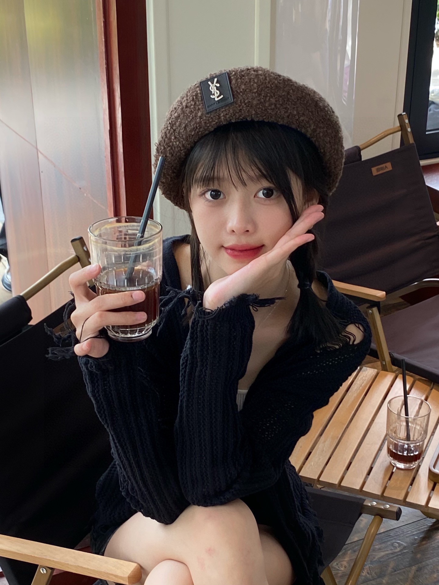 [YSL Hats]ss 2025 YSL Saint Laurent Corduroy Beret Autumn and winter beret pum