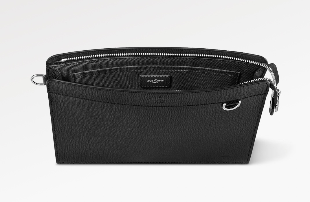 [STANDING POUCH Clutch] m81745 Black (Cross Pattern) Reference Picture