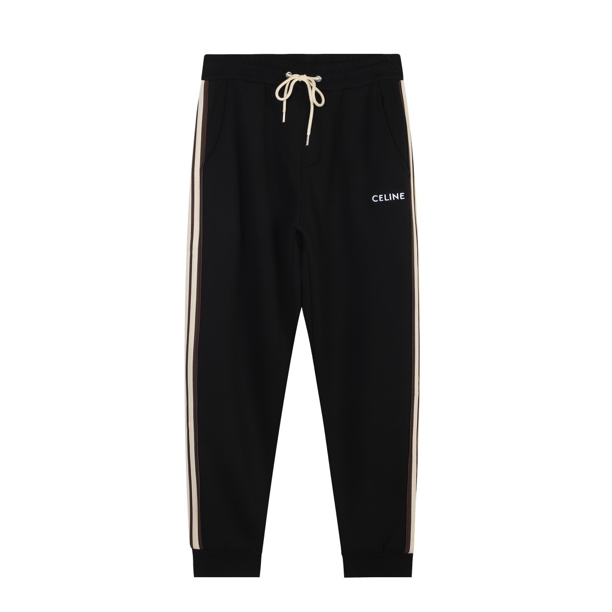 CELIN* 2023AW pantalones largos forrados nuevos de otoño/invierno, bordado de letras con técnica de bordado Tajima, cin…