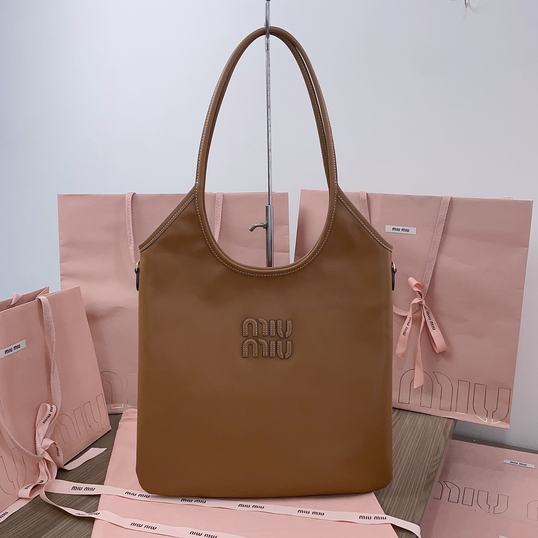 MiuMiu Tote Bags Buy Online
 Sewing Calfskin Cowhide