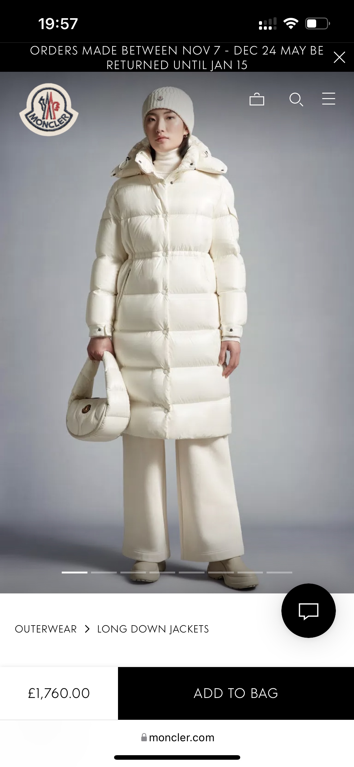 NO:609475,Model No. G23110835 Moncle* official website new model, top version with customized original logo hardware accessories, inner drawstring design at the waist, slimming mid-length down jacket, full and thickened bread jacket + free dust bag!  The hat button is removable; the national standard is 90 goose down filling; the inner lining is complete with three standards of high quality: black, white, size 1.2.3.4 (shoulder width 44, chest 114, sleeve length 57, clothing length 92) in size 2, Moncler, jackets & coats, down jacket, hats, alexander wang19860909款号G23110835 Moncle*蒙口官网新款 顶级版本定制原版logo五金配件、腰部内里抽绳设计收腰显瘦中长款羽绒服 饱满加厚面包服外套+赠送防尘袋！帽子系扣可拆卸；国标90鹅绒填充；内里三标齐全高质量 黑色、白色、码数1.2.3.4（2码肩宽44,胸围114,袖长57,衣长92）发,,Moncler,jackets & coats,down jacket,hats,alexander wang,Women's clothing