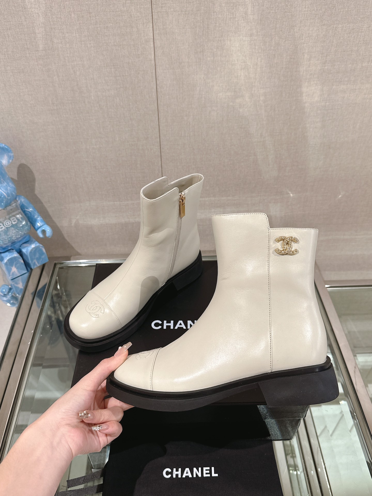 Chanel Martin Boots Short Boots Lambskin Rubber Sheepskin Fall/Winter Collection