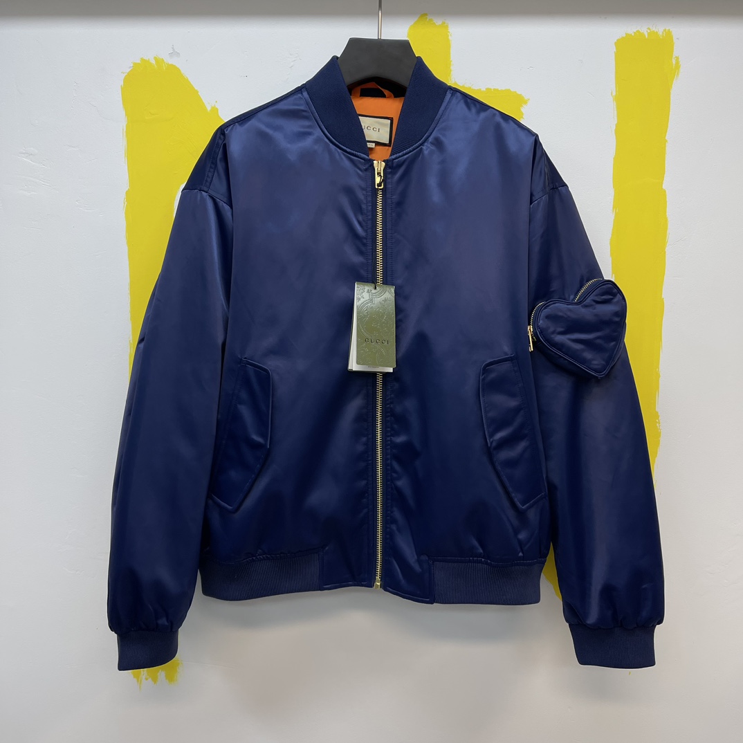 🧧Gucc*23 nuevos productos de otoño-invierno, chaqueta de béisbol estilo americano universitario acolchada. Tallas: S-X…