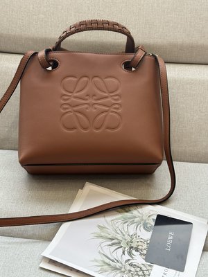 Most Desired Loewe Tote Bags Weave Cowhide Amazona Mini